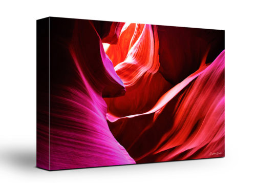 Antelope Canyon Canvas Wall Art Handmade – 24 x 36 inches (60 x 90 cm) – Unframed – Signed by Artist